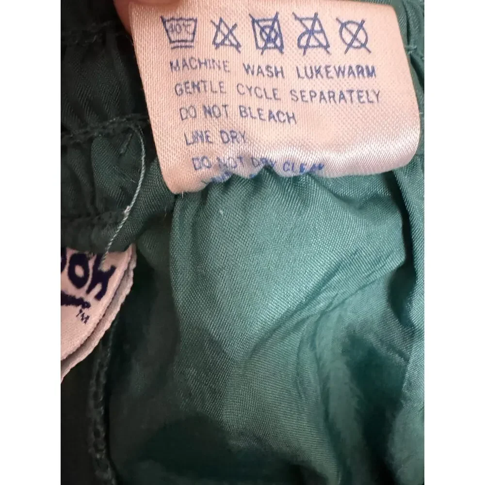 Vintage Reebok Teal Ankle Zip Windbreaker Track Pants Men's Large